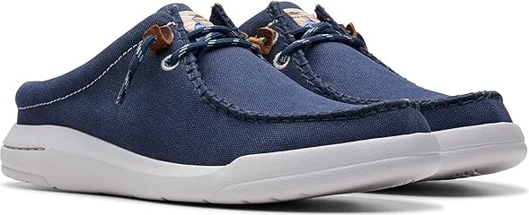 Clarks Driftlite Surf Men's Lace-up Boots Navy Canvas : 7.5 D - Medium, Synthetic