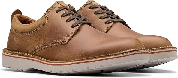 Clarks Eastridge Low Men's Lace-up Boots Light Brown Leather : 7 EE - Wide