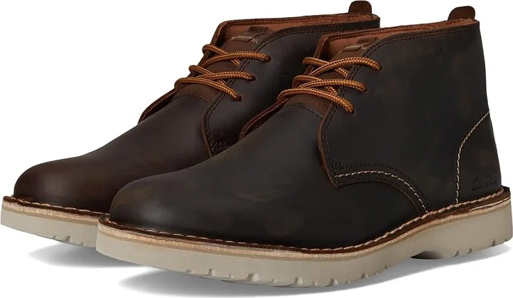 Clarks Eastridge Mid Men's Boots Beeswax Leather : 12 D - Medium