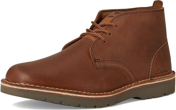 Clarks Eastridge Mid Men's Boots Light Brown Leather : 11 EE - Wide - Image 5