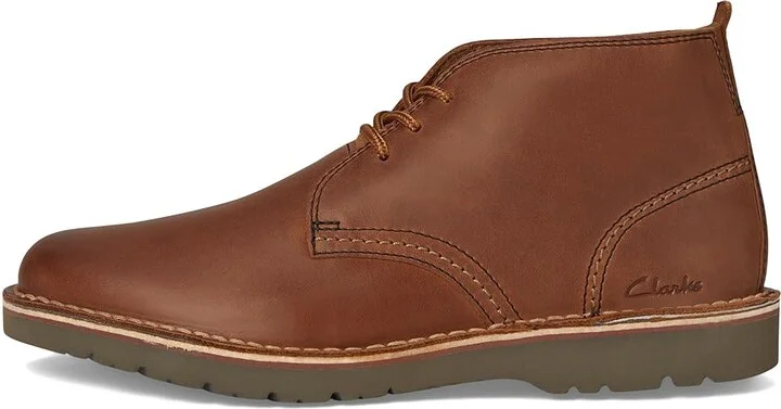 Clarks Eastridge Mid Men's Boots Light Brown Leather : 11 EE - Wide - Image 6