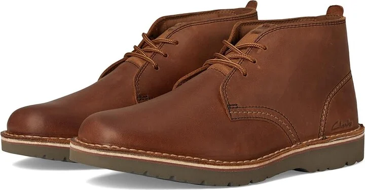 Clarks Eastridge Mid Men's Boots Light Brown Leather : 11 EE - Wide