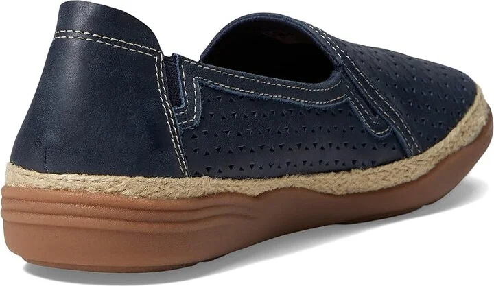 Clarks Elaina Ruby Women's Shoes Navy Leather : 5 B - Medium - Image 4