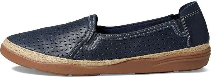 Clarks Elaina Ruby Women's Shoes Navy Leather : 5 B - Medium - Image 6
