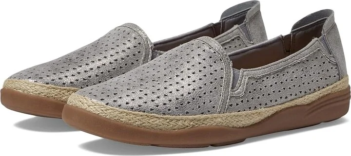 Clarks Elaina Ruby Women's Shoes Pewter Textile : 5 B - Medium