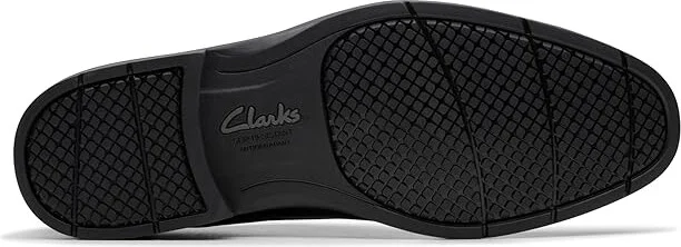 Clarks Eldredge Plain Men's Lace Up Wing Tip Shoes Black Leather : 8.5 EE - Wide - Image 3