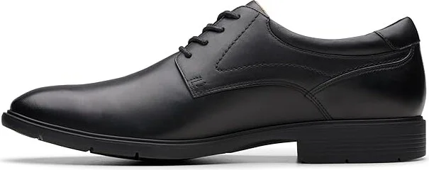 Clarks Eldredge Plain Men's Lace Up Wing Tip Shoes Black Leather : 8.5 EE - Wide - Image 5