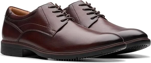 Clarks Eldredge Plain Men's Lace Up Wing Tip Shoes Dark Brown Leather : 13 D - Medium