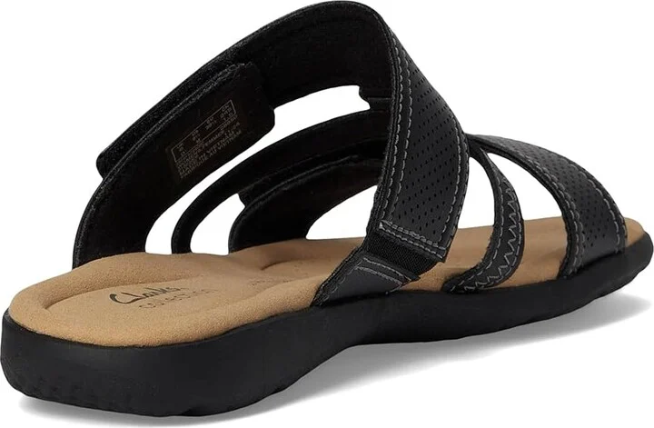 Clarks Elizabelle Ave Women's Sandals Black Leather : 8.5 D - Wide, Synthetic - Image 4