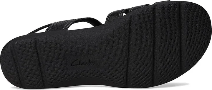 Clarks Elizabelle Kay Women's Flat Shoes Black Leather : 10 D - Wide, Leather/Rubber - Image 3