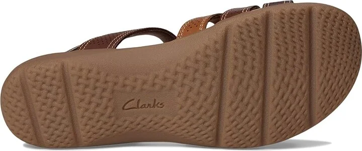 Clarks Elizabelle Kay Women's Flat Shoes Brown Leather : 6.5 B - Medium, Leather/Rubber - Image 3
