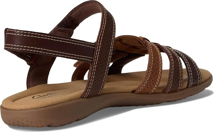 Clarks Elizabelle Kay Women's Flat Shoes Brown Leather : 6.5 B - Medium, Leather/Rubber - Image 4