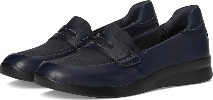 Navy Leather