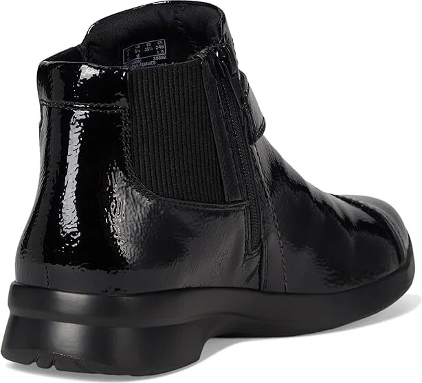 Clarks Ellowyn Strap Women's Boots Black Crinkle Patent Synthetic : 6 B - Medium - Image 4