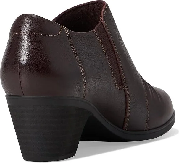 Clarks Emily 2 Braley High Women's Heels Dark Brown Leather : 10 D - Wide - Image 4