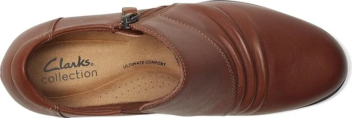 Clarks Emily 2 Braley High Women's Heels Tan Leather : 11 B - Medium - Image 2