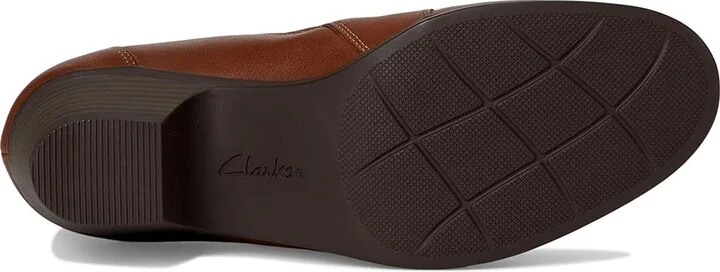 Clarks Emily 2 Braley High Women's Heels Tan Leather : 11 B - Medium - Image 3