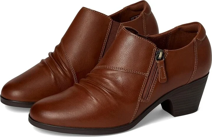 Clarks Emily 2 Braley High Women's Heels Tan Leather : 11 B - Medium
