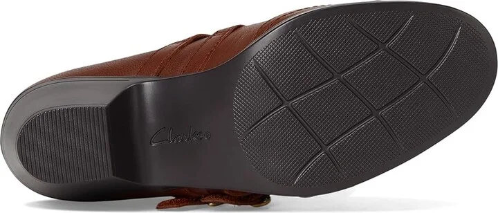 Clarks Emily 2 Jane High Women's Heels Tan Leather : 11 B - Medium - Image 3