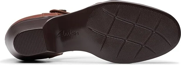 Clarks Emily 2 Ketra High Women's Heels British Tan Leather : 9 B - Medium, Leather/Rubber - Image 3