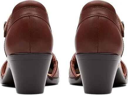 Clarks Emily 2 Ketra High Women's Heels British Tan Leather : 9 B - Medium, Leather/Rubber - Image 4