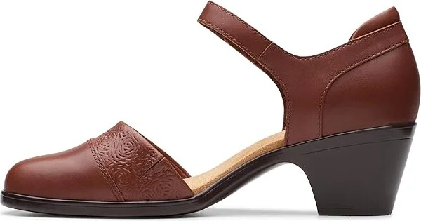 Clarks Emily 2 Ketra High Women's Heels British Tan Leather : 9 B - Medium, Leather/Rubber - Image 5