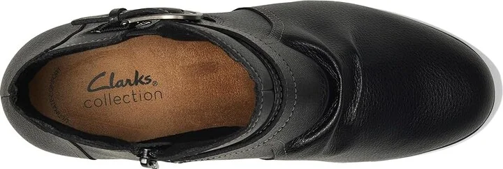 Clarks Emily 2 Opal Women's Boots Black Leather : 10 B - Medium - Image 2