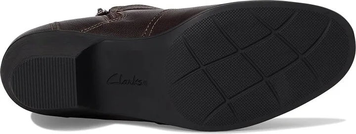 Clarks Emily 2 Opal Women's Boots Dark Brown Leather : 8.5 B - Medium - Image 3