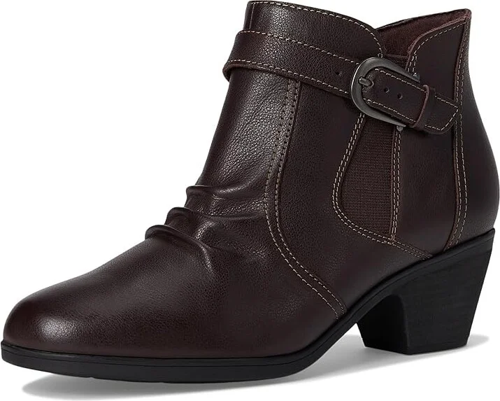 Clarks Emily 2 Opal Women's Boots Dark Brown Leather : 8.5 B - Medium - Image 5