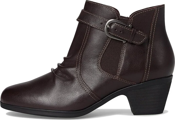 Clarks Emily 2 Opal Women's Boots Dark Brown Leather : 8.5 B - Medium - Image 6