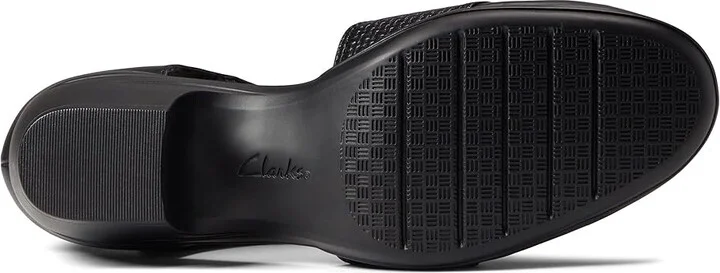 Clarks Emily Rae Women's Shoes Black Leather : 7.5 A - Narrow - Image 3