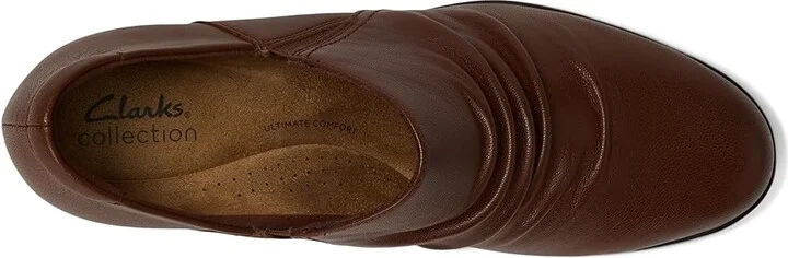 Clarks Emily2 Cove High Women's Heels British Tan Leather : 12 B - Medium - Image 2