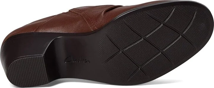 Clarks Emily2 Cove High Women's Heels British Tan Leather : 12 B - Medium - Image 3