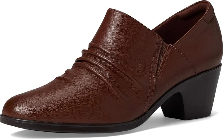 Clarks Emily2 Cove High Women's Heels British Tan Leather : 12 B - Medium - Image 5
