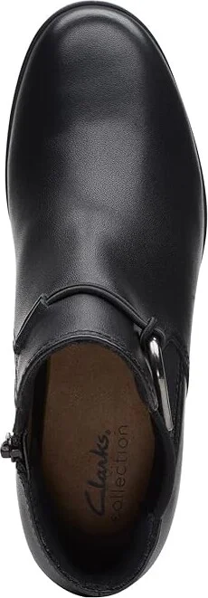 Clarks Emily2 Kaylie Women's Boots Black Leather : 9.5 B - Medium, Leather/Textile - Image 2