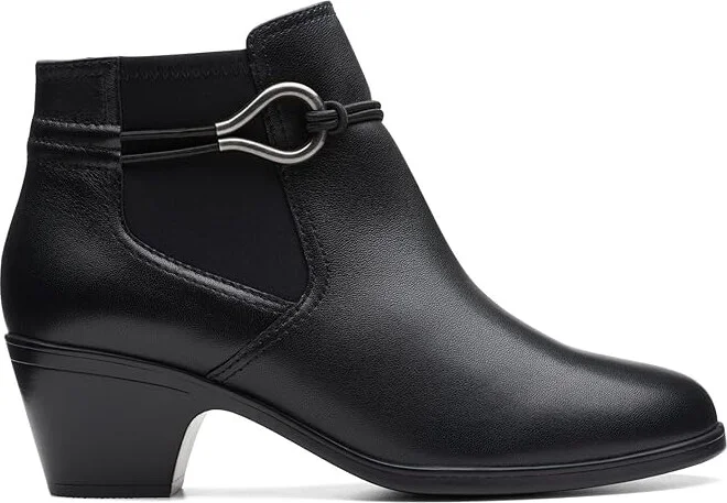 Clarks Emily2 Kaylie Women's Boots Black Leather : 9.5 B - Medium, Leather/Textile - Image 7