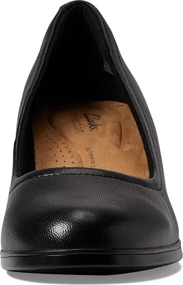 Clarks Emily2 Ruby High Women's Heels Black Leather : 7 B - Medium - Image 2