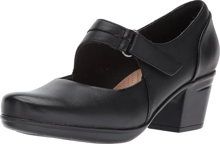 Clarks Emslie Lulin Women's Shoes Black : 6 B - Medium, Leather - Image 2
