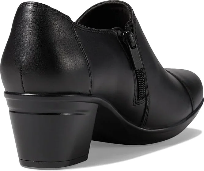 Clarks Emslie Warren Women's Slip on Shoes Black Leather : 7 A - Narrow - Image 5