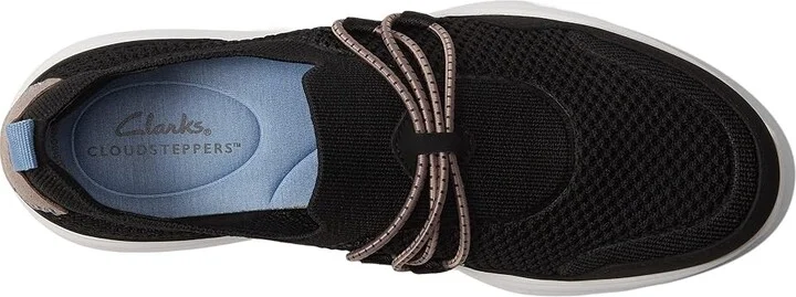 Clarks Ezera Run Women's Shoes Black Combi : 7.5 B - Medium, Synthetic/Textile - Image 2