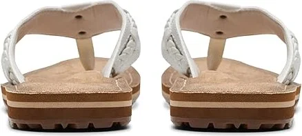 Clarks Fenner Nerice Women's Shoes Off-White Synthetic : 8 B - Medium - Image 4