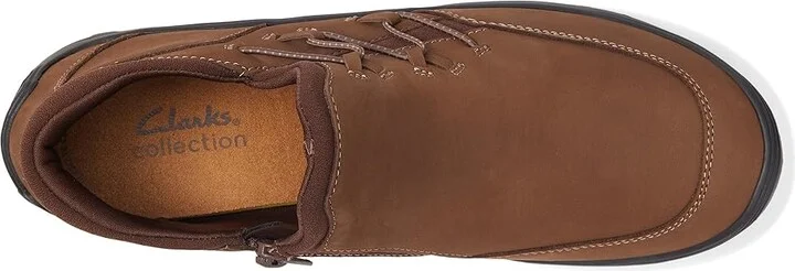 Clarks Fiana Bay Women's Flat Shoes Taupe Nubuck : 10 D - Wide, Leather/Rubber - Image 2