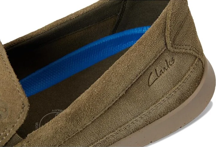 Clarks Flexway Band Men's Lace-up Boots Olive Suede : 7.5 D - Medium, Leather/Suede - Image 7