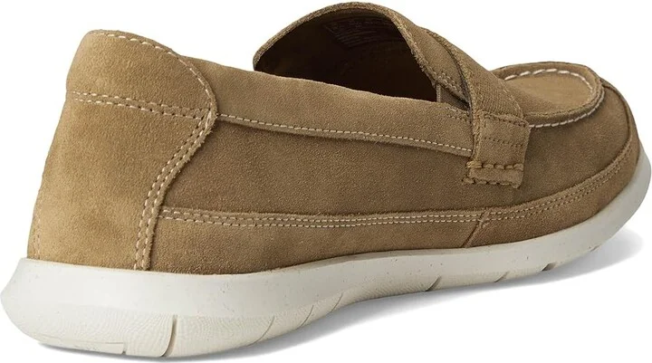 Clarks Flexway Band Men's Lace-up Boots Sand Suede : 8 EE - Wide, Leather/Suede - Image 4