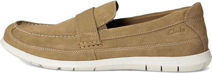 Clarks Flexway Band Men's Lace-up Boots Sand Suede : 8 EE - Wide, Leather/Suede - Image 6