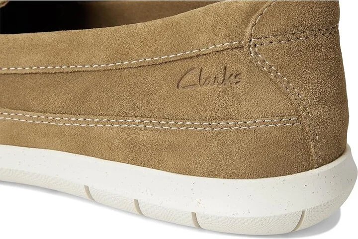 Clarks Flexway Band Men's Lace-up Boots Sand Suede : 8 EE - Wide, Leather/Suede - Image 7