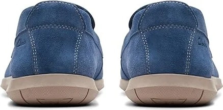 Clarks Flexway Step Men's Lace-up Boots Light Blue Suede : 7 EE - Wide - Image 4