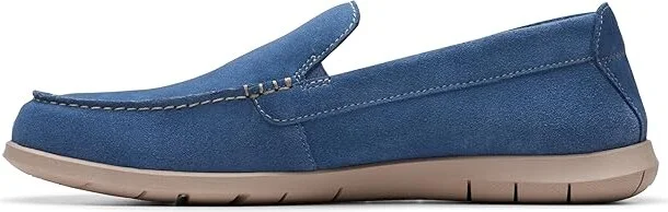 Clarks Flexway Step Men's Lace-up Boots Light Blue Suede : 7 EE - Wide - Image 5