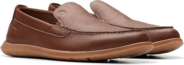 Clarks Flexway Step Men's Lace-up Boots Light Brown Leather : 10 D - Medium, Suede