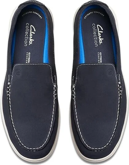 Clarks Flexway Step Men's Lace-up Boots Navy Suede : 14 D - Medium - Image 2